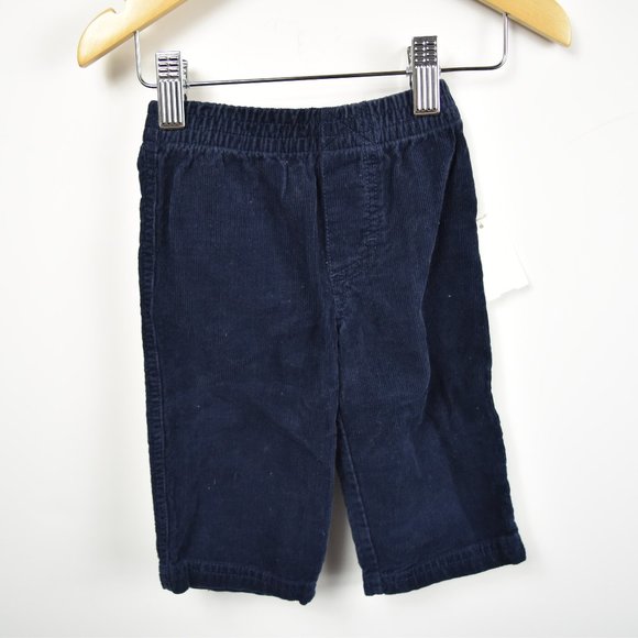 Navy full elasticated waist pull up pants 6-9m - Picture 1 of 7